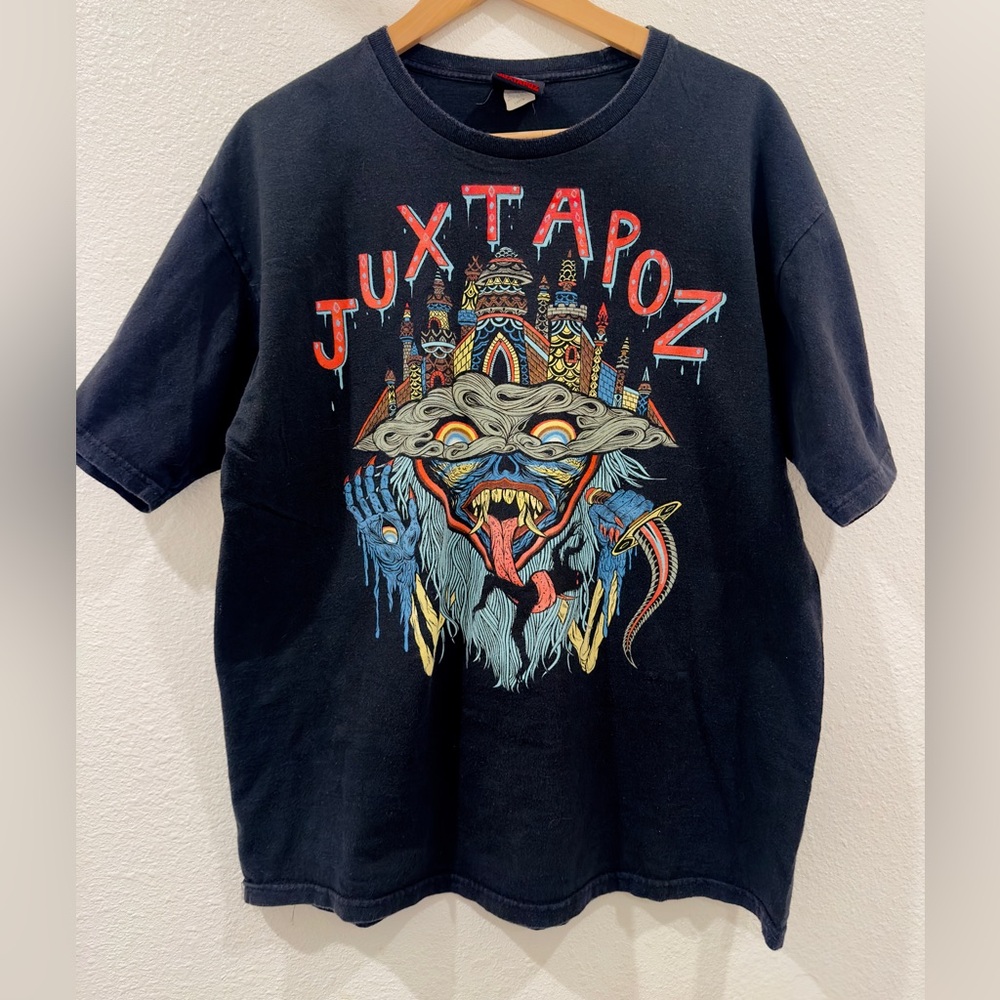 SOLD - Juxtapoz x Skinner Artist Colab T-Shirt Men's Large HTF Rare Streetwear